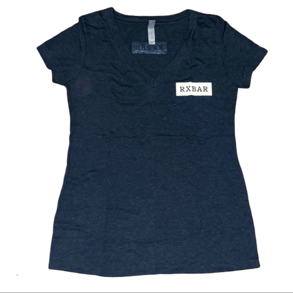 Dark Gray RXBAR V-Neck T-Shirt